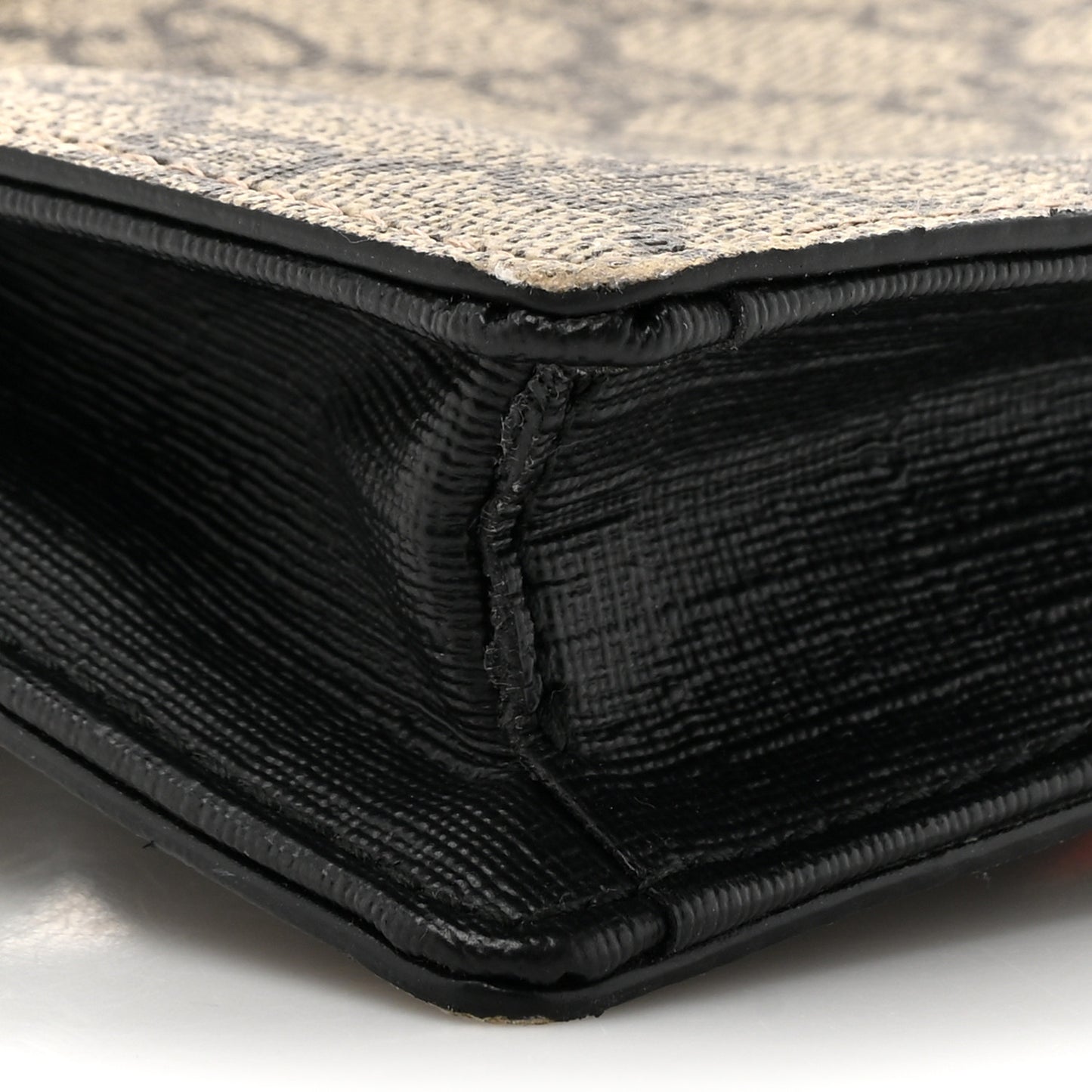 GG Supreme Monogram Web Belt Bag Black