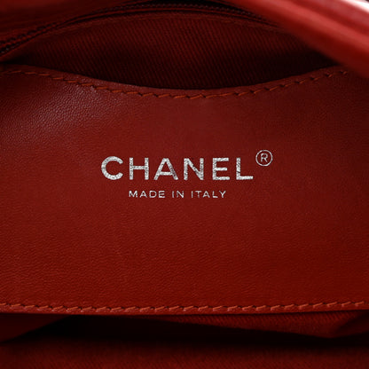 Chanel Glazed Calfskin Quilted Medium Just Mademoiselle Bowling Bag Red 6 of 13