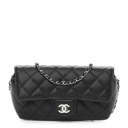 Chanel Caviar Quilted Glasses Case With Chain Black 1 of 10
