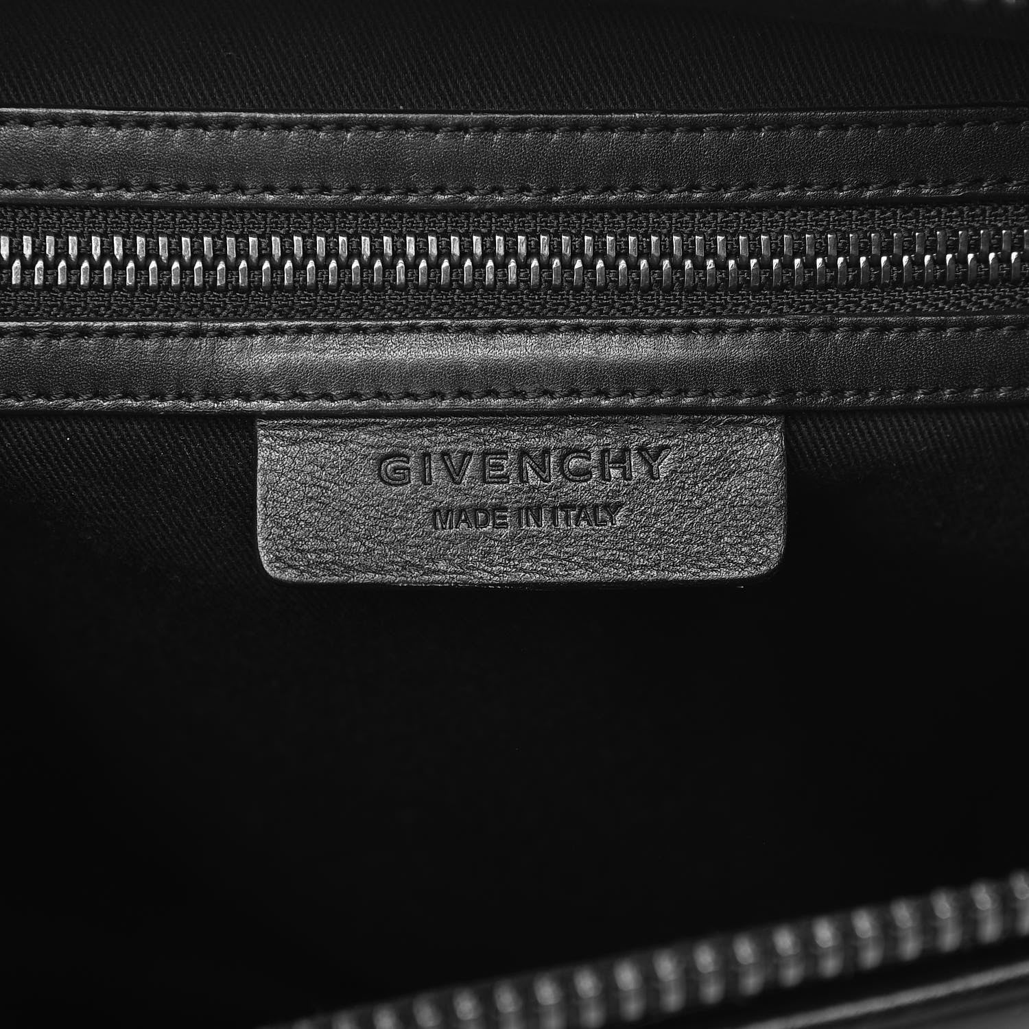 Givenchy Calfskin Crocodile Embossed Medium Antigona Black 6 of 11