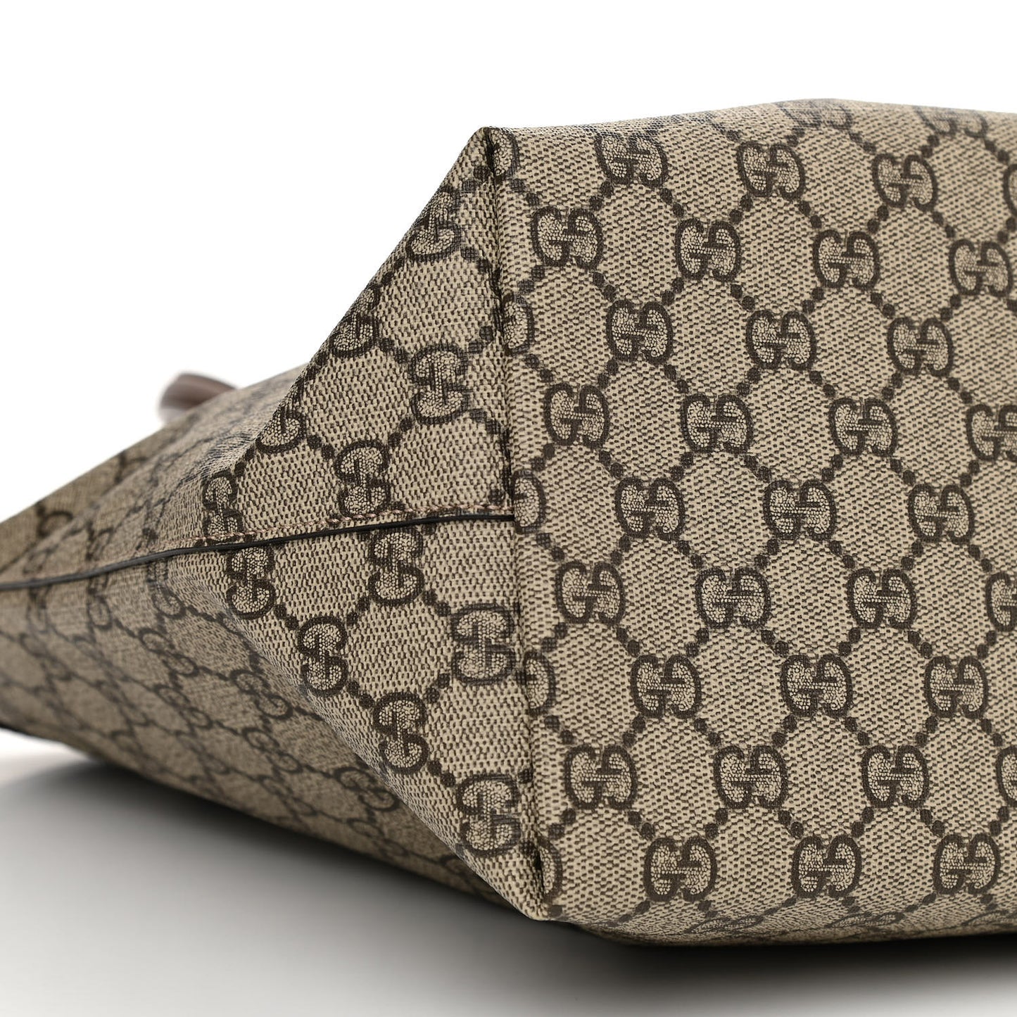 GG Supreme Monogram Medium Ophidia Shopping Tote Brown
