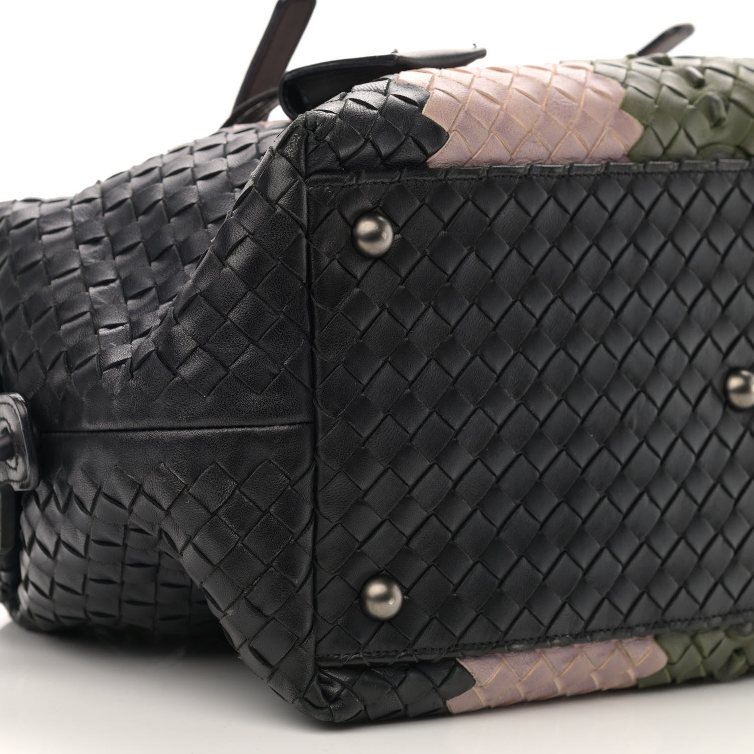Bottega Veneta Nappa Intrecciato Rings Satchel Multicolor 9 of 17