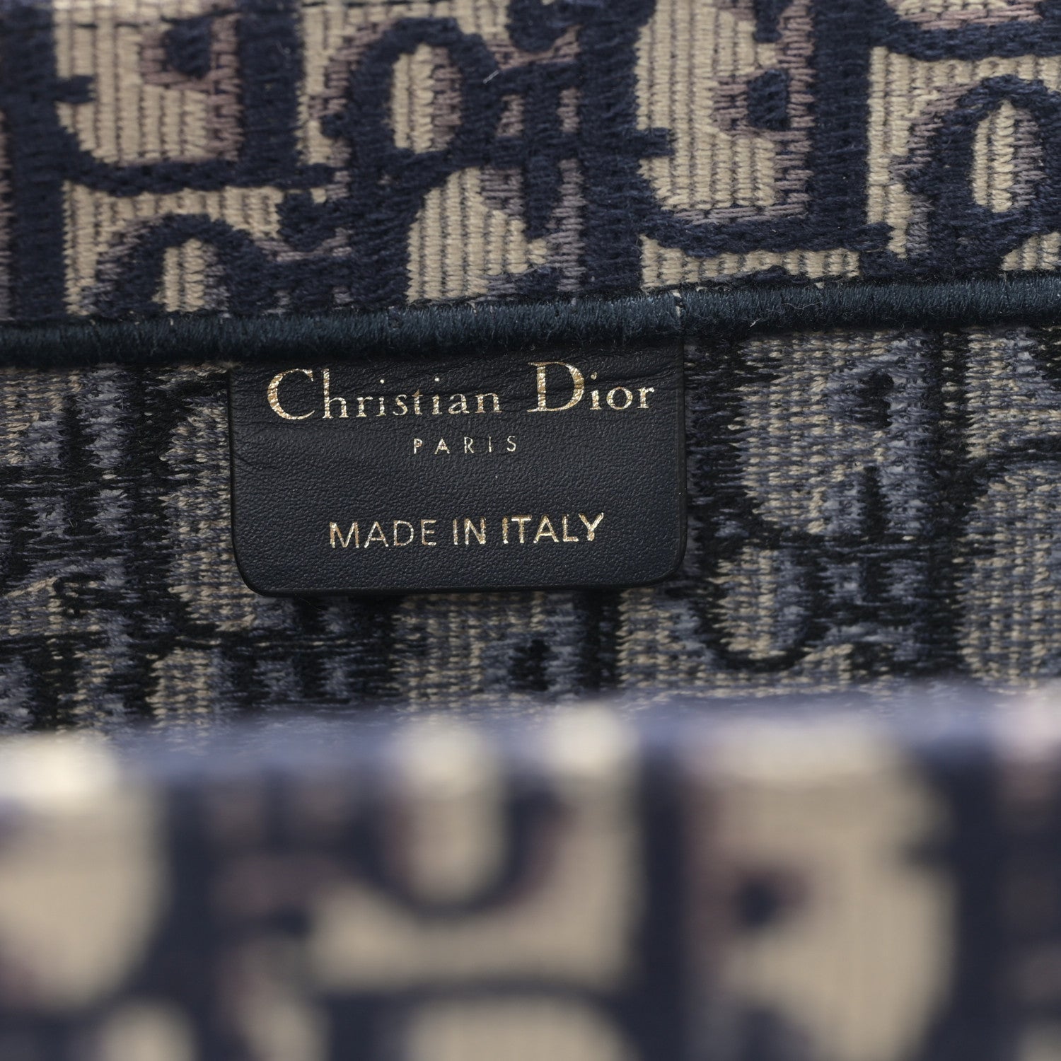 Christian Dior Oblique Medium Book Tote Blue Multicolor 6 of 11