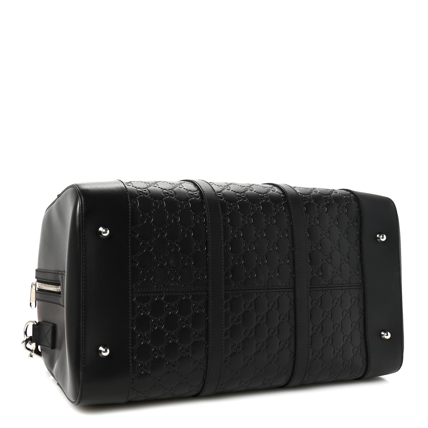 Gucci Guccissima Signature Medium Duffle Black 3 of 9