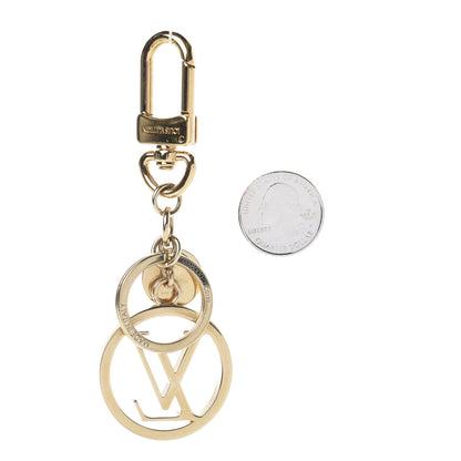 Louis Vuitton LV Circle Bag Charm Key Holder Gold 2 of 2