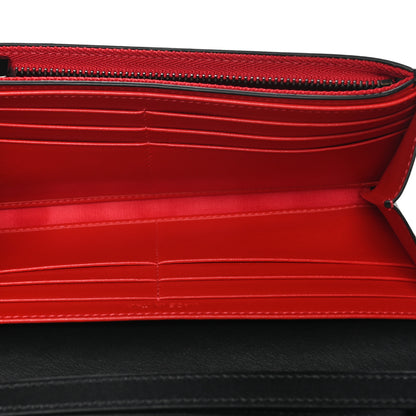 Christian Louboutin Calfskin Spikes Macaron Wallet Black 5 of 9