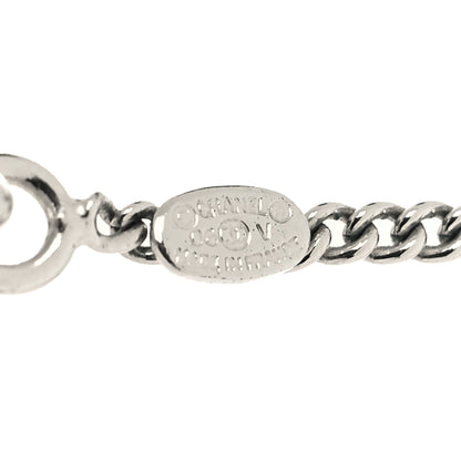Chanel Enamel CC Pendant Necklace Black Silver 5 of 5