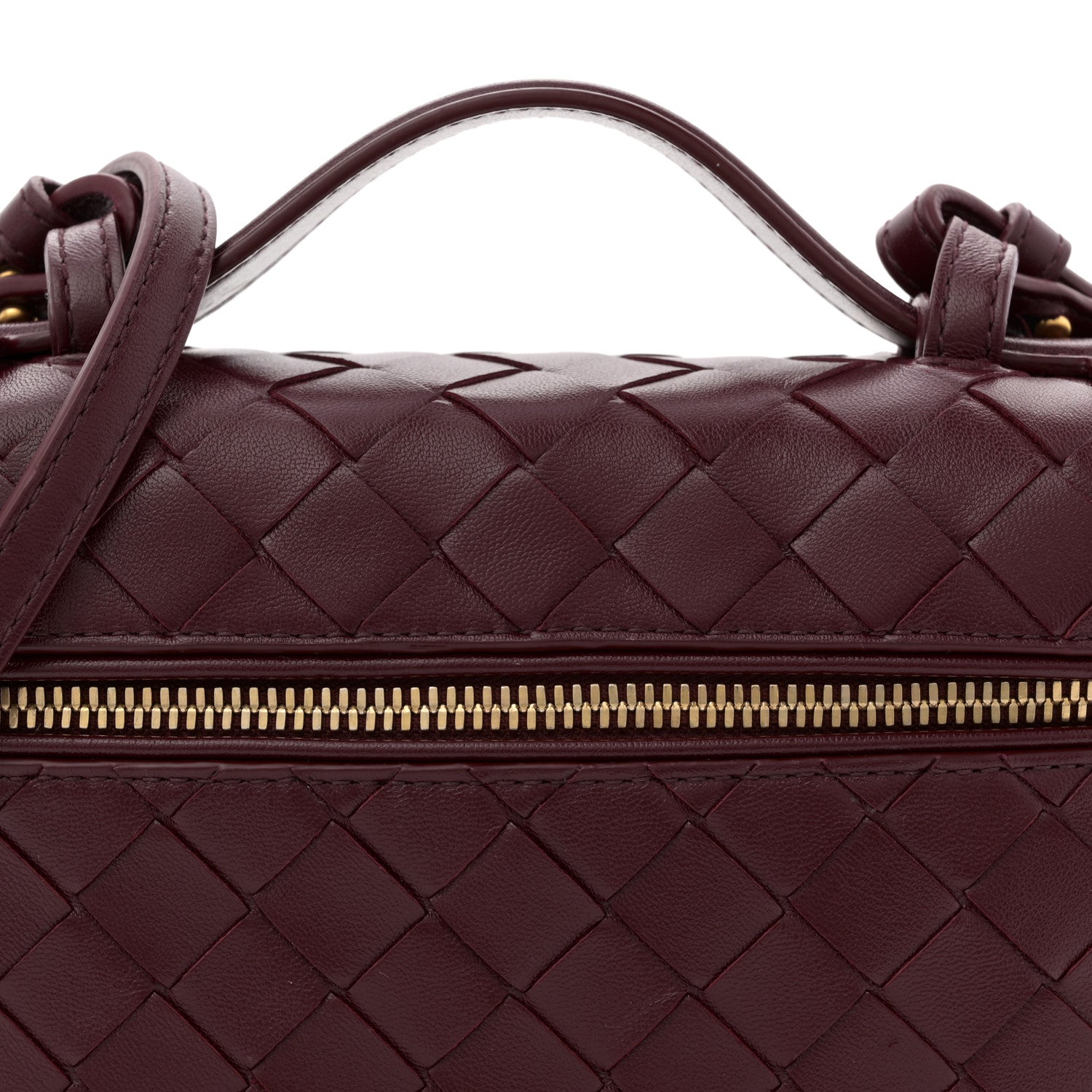Bottega Veneta Nappa Intrecciato Bang Bang Vanity Case Barolo 8 of 10
