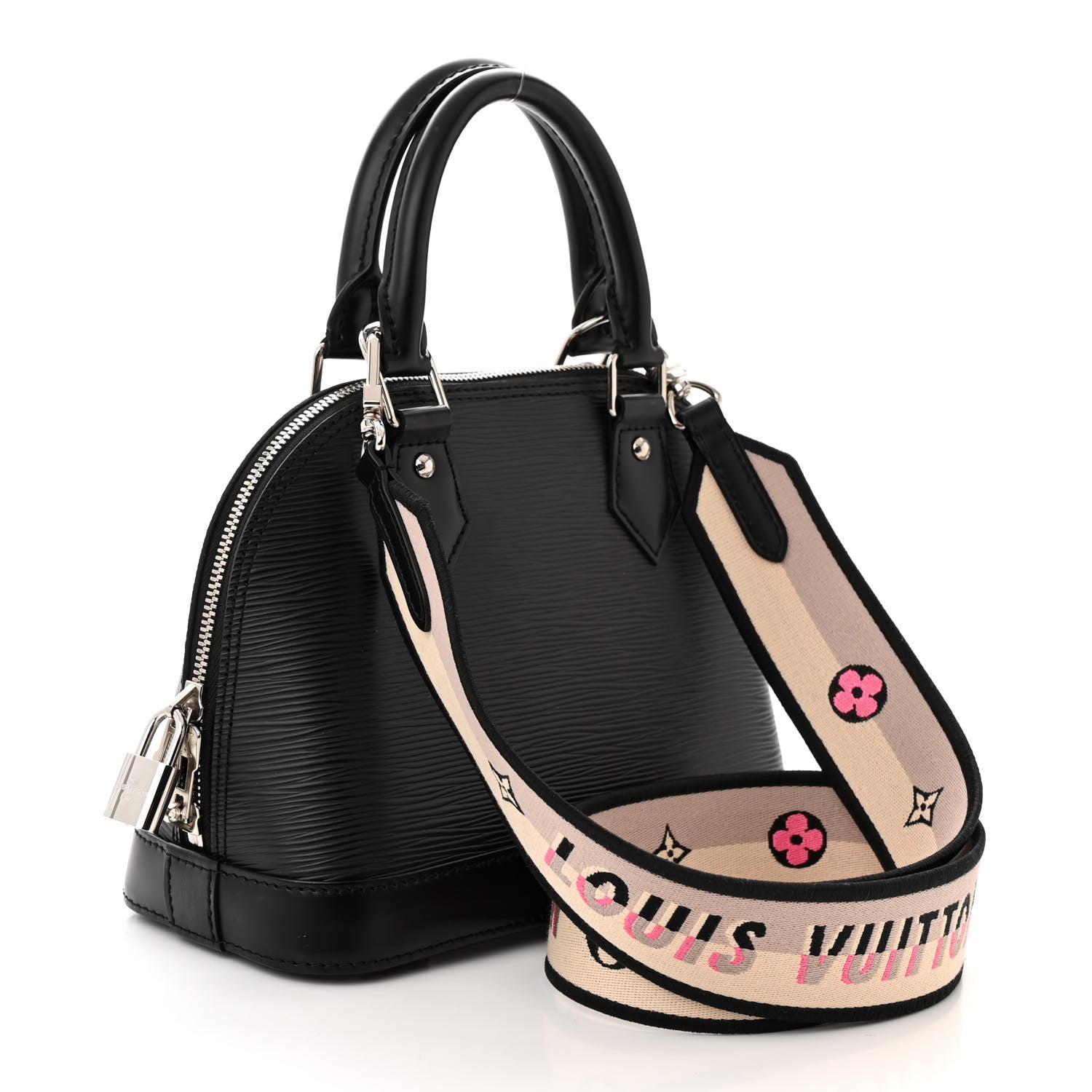 Louis Vuitton Epi Jacquard Alma BB Black 3 of 9