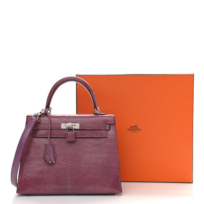 Hermes Lizard Kelly Sellier 25 Violet 13 of 13