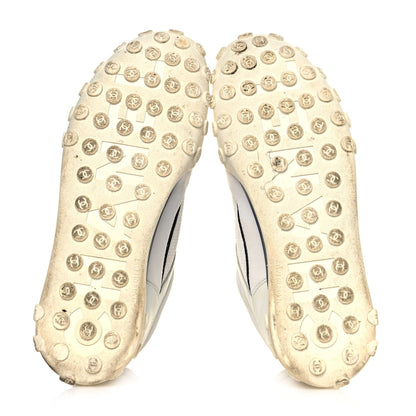 Chanel Calfskin Mesh Lycra Womens Logo Sneakers 39 White 5 of 7