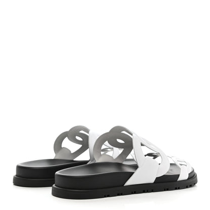 Hermes Nappa Extra Sandals 38.5 White 4 of 8