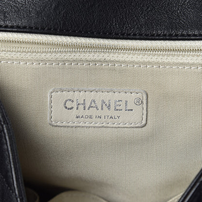 Chanel Washed Lambskin Quilted Maxi Chain Around Flap Black 8 of 13
