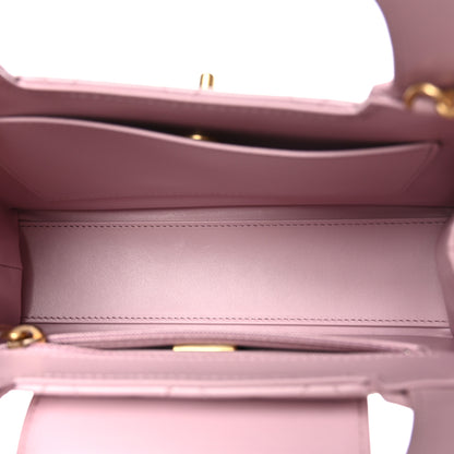 Chanel Shiny Aged Calfskin Quilted Nano Kelly Shopper Pink 5 of 10