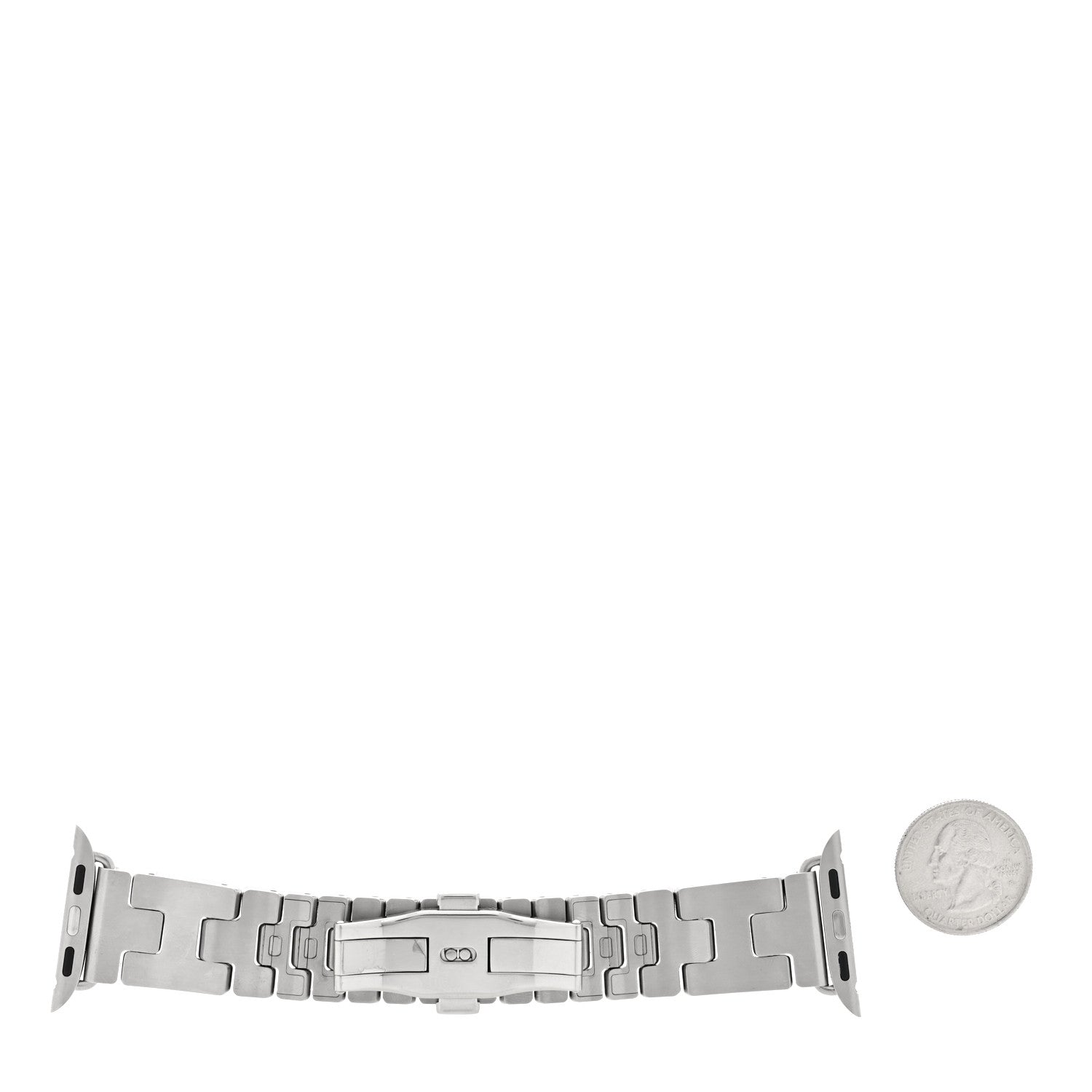 Hermes Stainless Steel 42mm Grand H Apple Watch Single Tour Band Gris 2 of 5