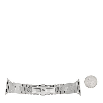 Hermes Stainless Steel 42mm Grand H Apple Watch Single Tour Band Gris 2 of 5