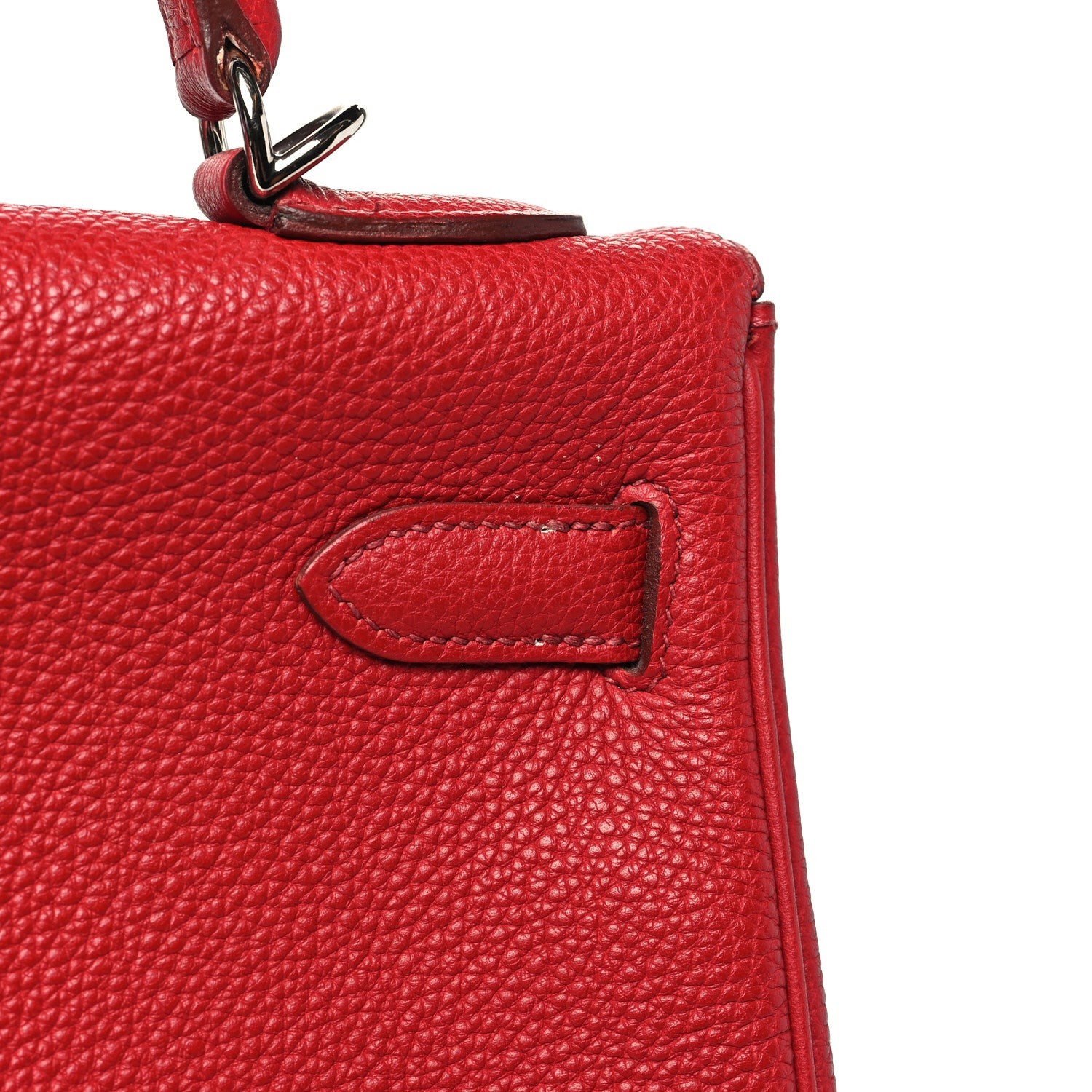 Hermes Togo Kelly Retourne 32 Rouge Vif 13 of 15