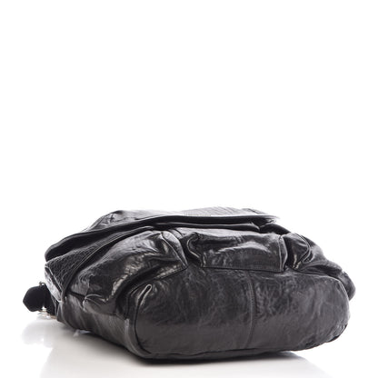 Givenchy Tumbled Sheepskin Top Handle Flap Bag Black 4 of 9