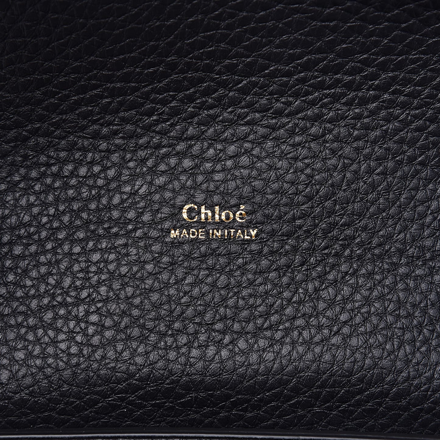 Shiny Grained Calfskin Small Aby Day Shoulder Bag Black