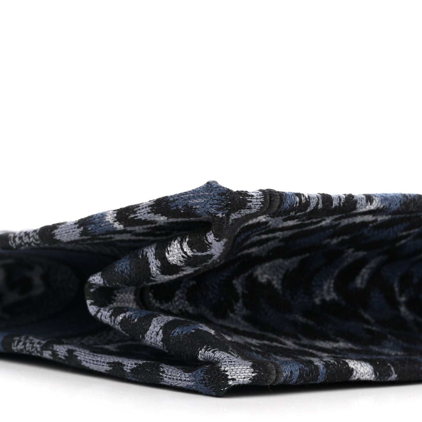 Canvas Mizza Embroidered Medium Leopard Book Tote Blue