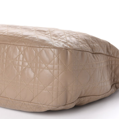 Christian Dior Lambskin Cannage Medium Soft Hobo Beige 7 of 13