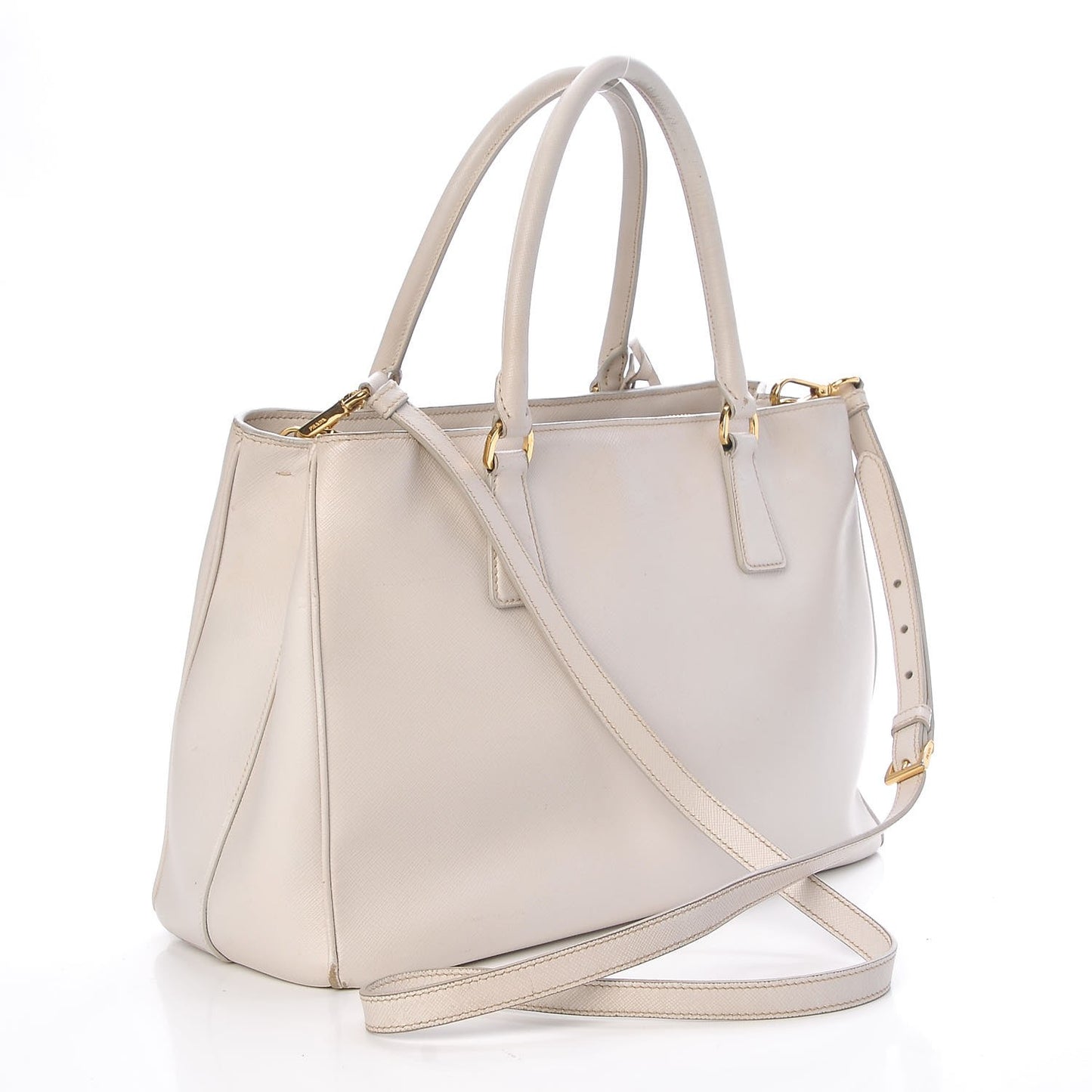 Saffiano Lux Medium Tote Talco