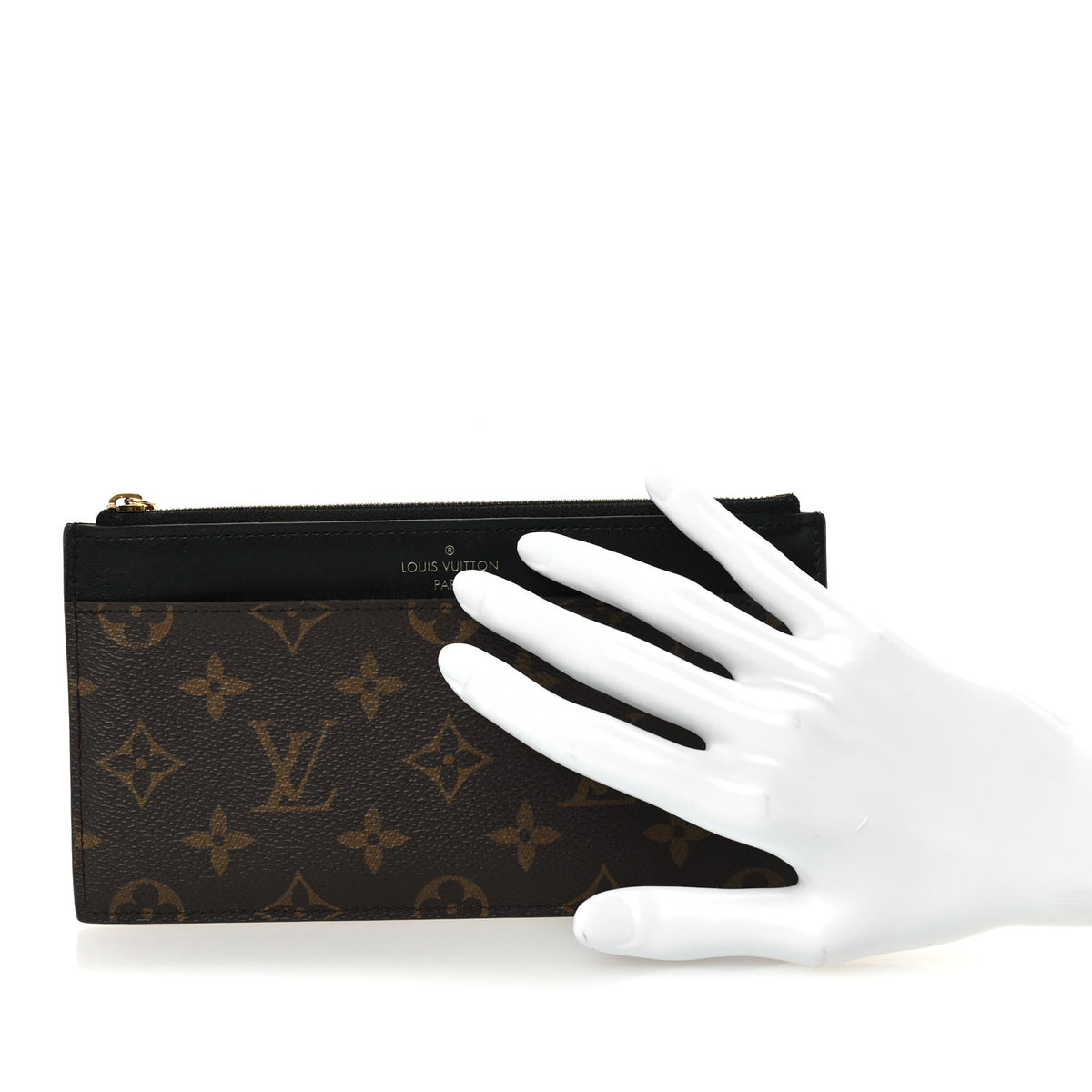 Monogram Slim Purse Black