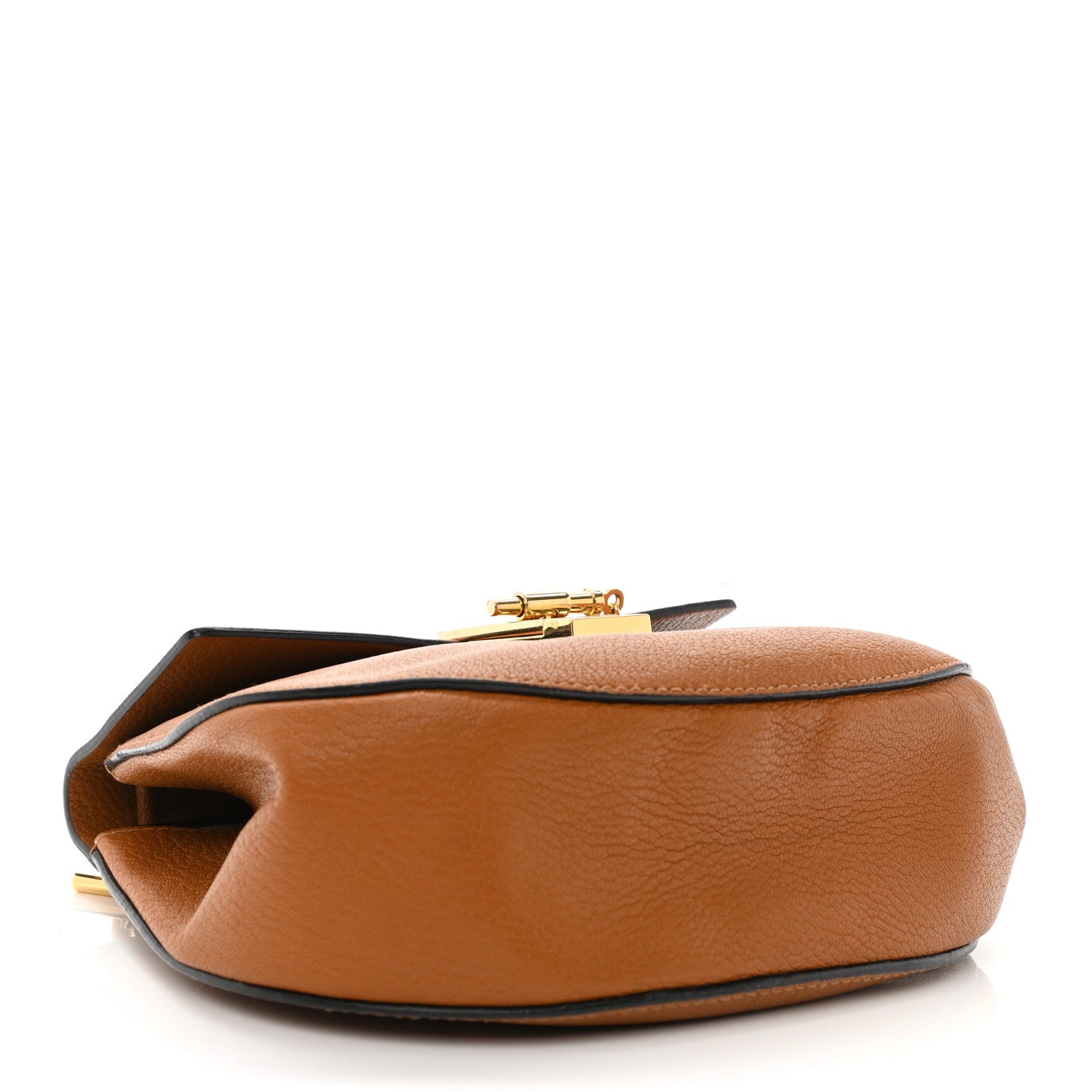 Chloe Grained Lambskin Drew Shoulder Bag Caramel 3 of 9