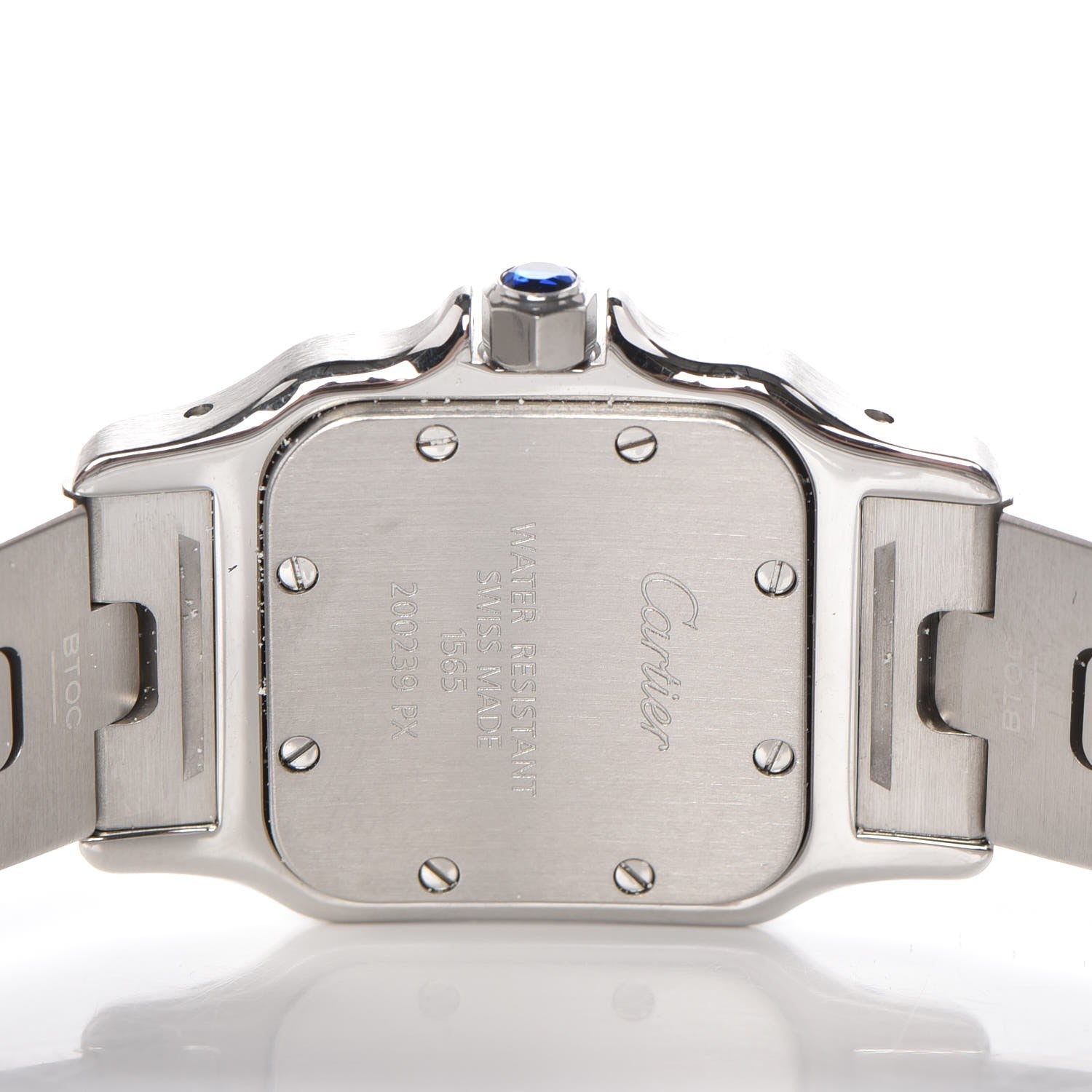 Cartier Stainless Steel 24mm Santos de Galbee Quartz Watch 7 of 8