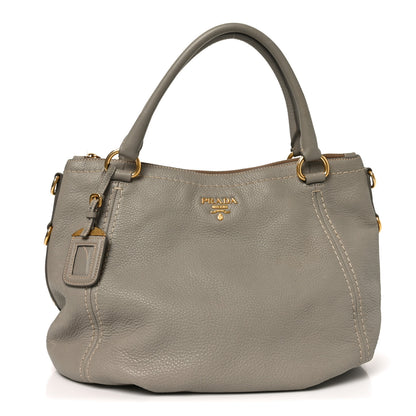 Prada Vitello Daino Top Handle Pomice 1 of 10