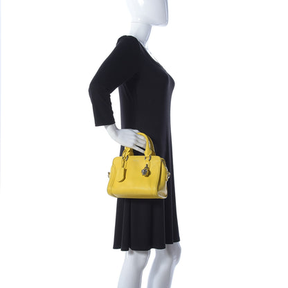 Alexander McQueen Pebbled Calfskin Mini Padlock Tote Yellow 3 of 12