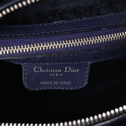 Christian Dior Lambskin Cannage Large Lady Dior Royal Blue 6 of 11