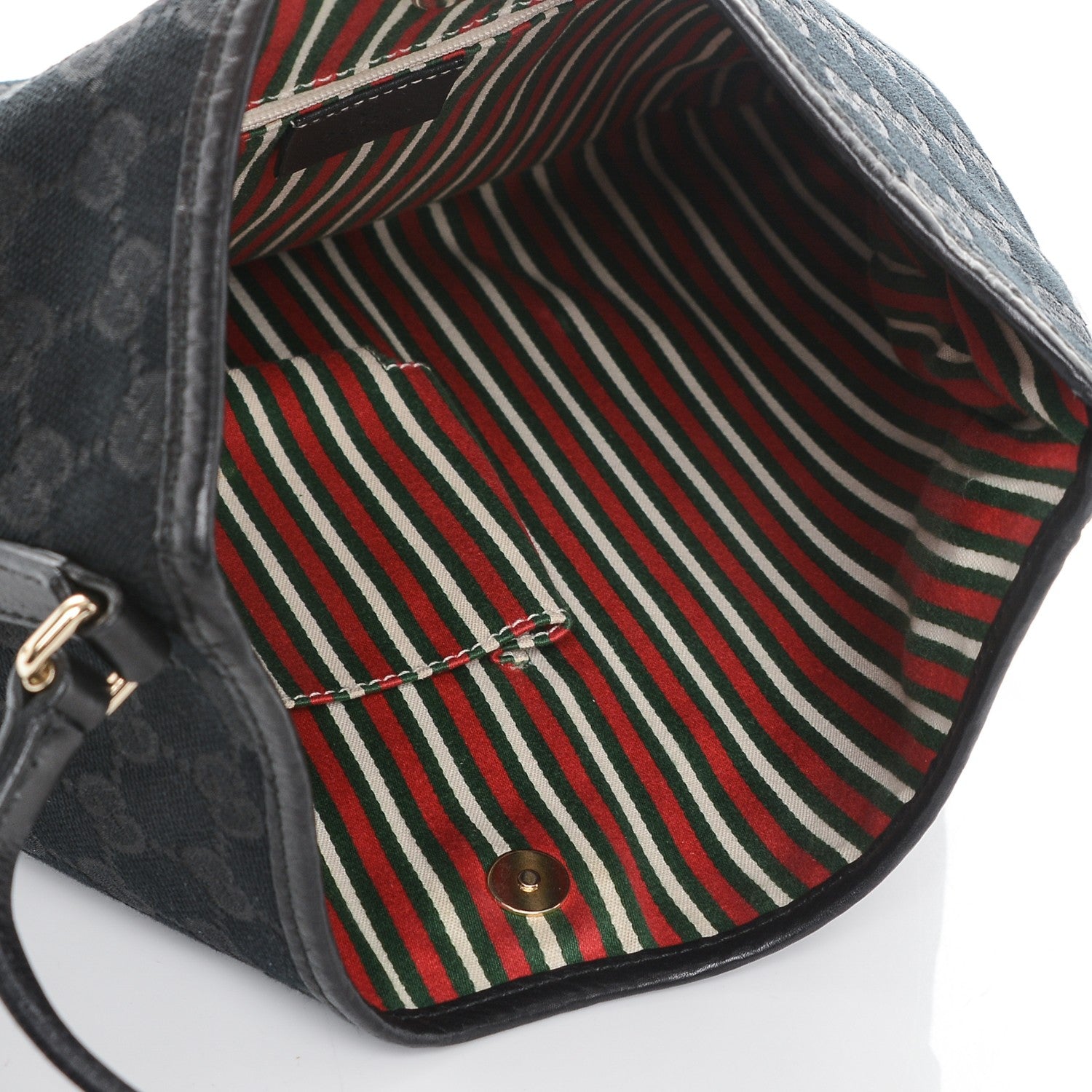 Gucci Monogram Medium New Britt Hobo Black 5 of 7