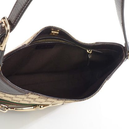 Gucci Monogram Hasler Hobo Dark Brown 5 of 9