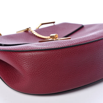 Chloe Grained Lambskin Drew Shoulder Bag Wine Purple 7 of 8