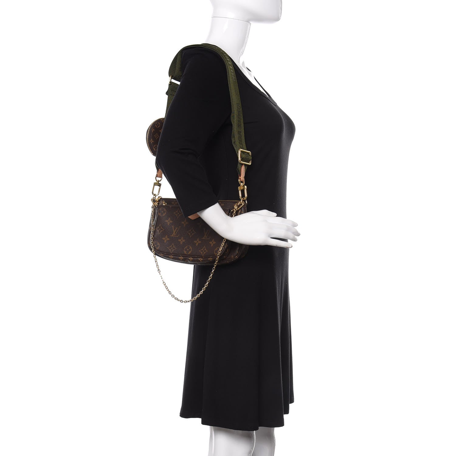 Louis Vuitton Monogram Multi Pochette Accessories Kaki 2 of 12