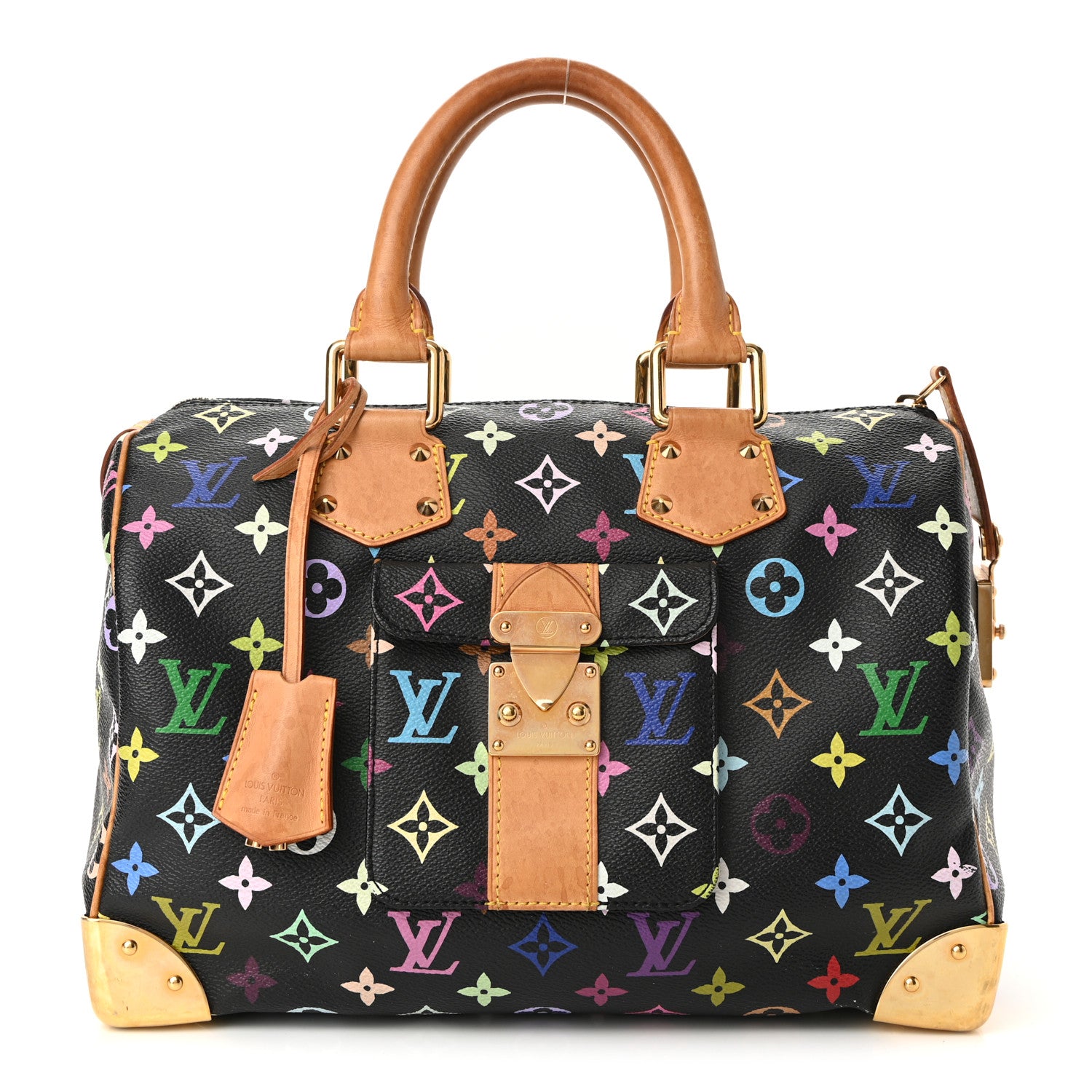 Louis Vuitton Monogram Multicolor Speedy 30 Black 1 of 9