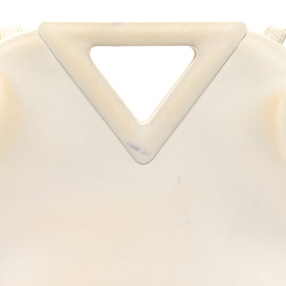 Bottega Veneta Calfskin Small The Point Triangle Bag Chalk 12 of 13