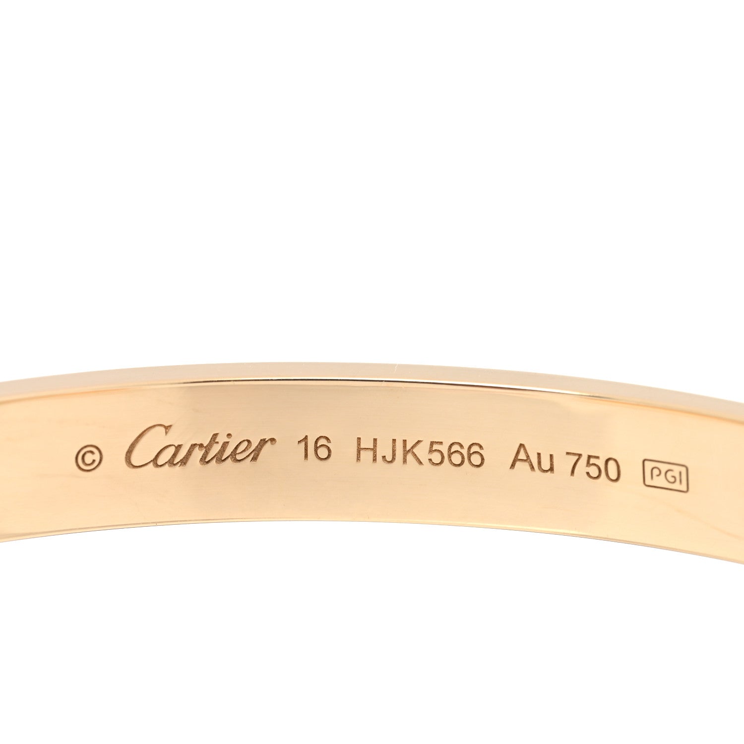 Cartier 18K Yellow Gold LOVE Cuff Bracelet 16 3 of 3