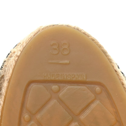 Chanel Denim CC Espadrilles 38 Blue Black 8 of 9