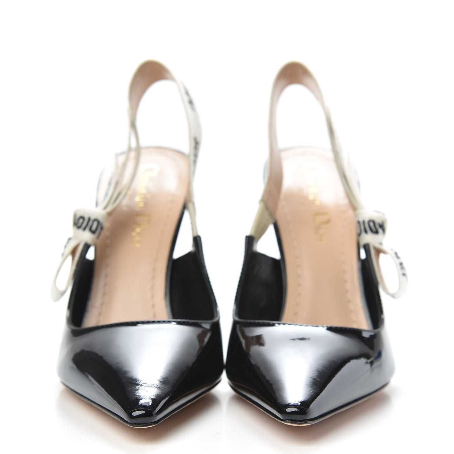 Patent Ribbon J'Adior Slingback 100mm Pumps 36 Black