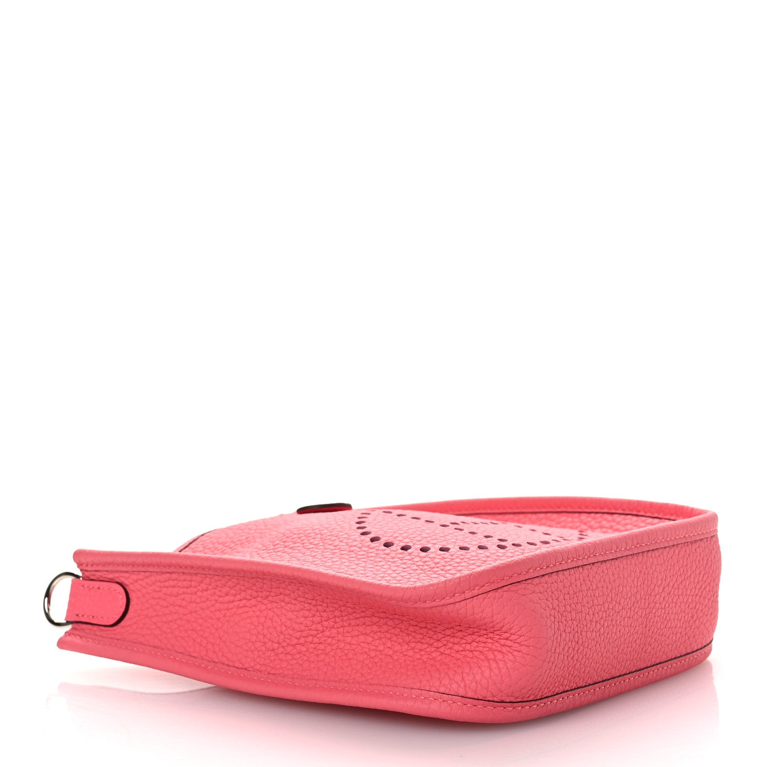 Hermes Taurillon Clemence Amazone Evelyne TPM Rose Azalee Rouge