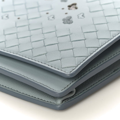 Bottega Veneta Nappa Ayers Intrecciato Butterfly Chain Wallet Light Blue 9 of 9