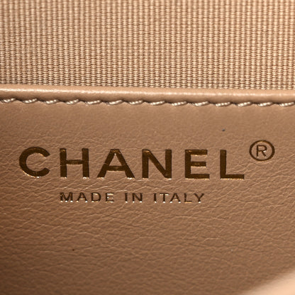 Chanel Calfskin Quilted Small Messenger Flap Beige 6 of 11