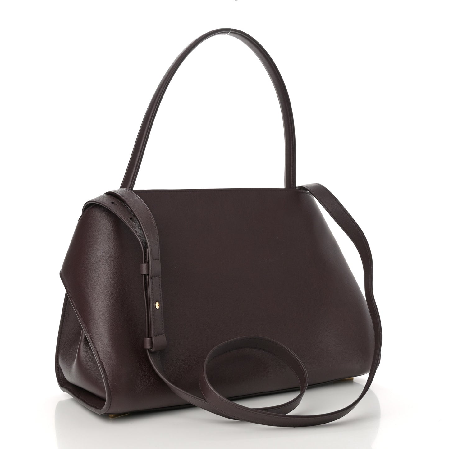 Calfskin Medium Hug Bag Burgundy Oxblood
