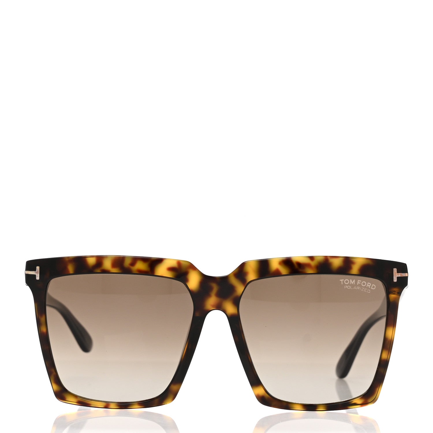 Tom Ford Acetate Polarized Sabrina Cat Eye Sunglasses TF764 Dark Havana 2 of 8