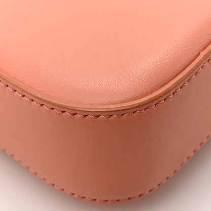 Fendi Vitello Flamingo Crystal Baguette Rosa Pesca 14 of 17