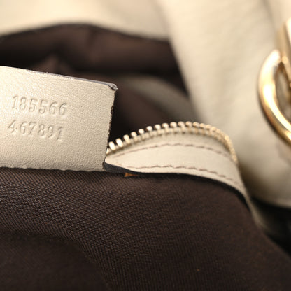 Gucci Monogram Indy Top Handle Hobo Off White 7 of 11