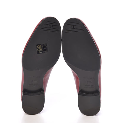 Hermes Goatskin Womens Royal Loafers 36.5 Rouge Tibétain 5 of 10
