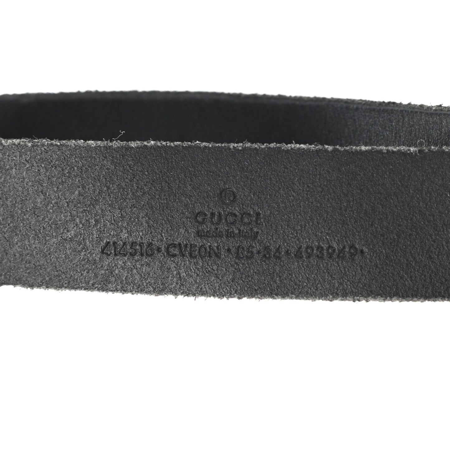 Faded Calfskin Double G 30mm Belt 85 34 Black